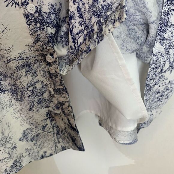 Rochelle Behrens The Shirt Blue Stephanie Dress Size S - Picture 6 of 9